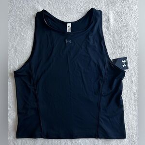 Under Armour Black Fitted Crop Tank Top